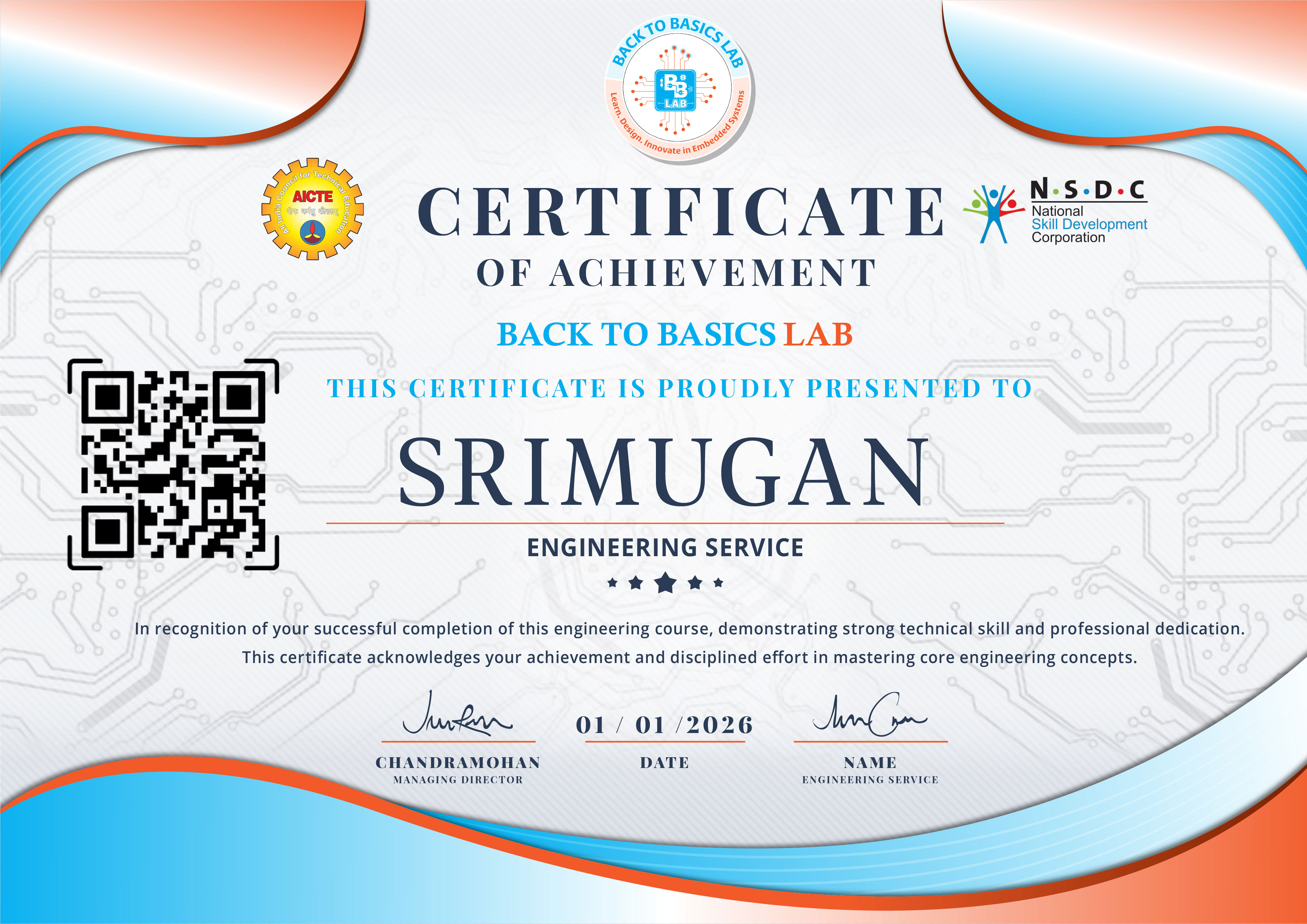 PCB Certificate Preview